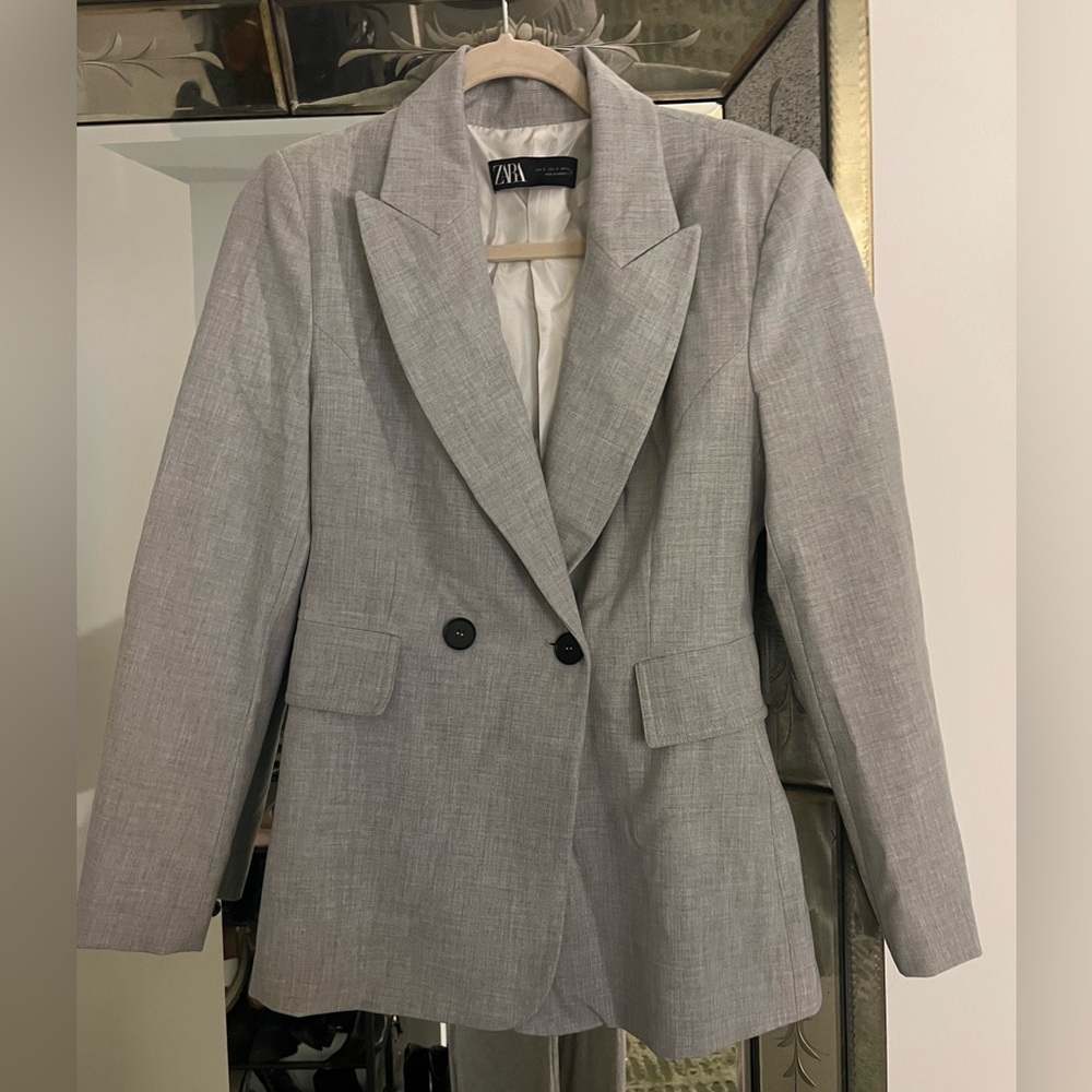 Zara Light Grey Blazer